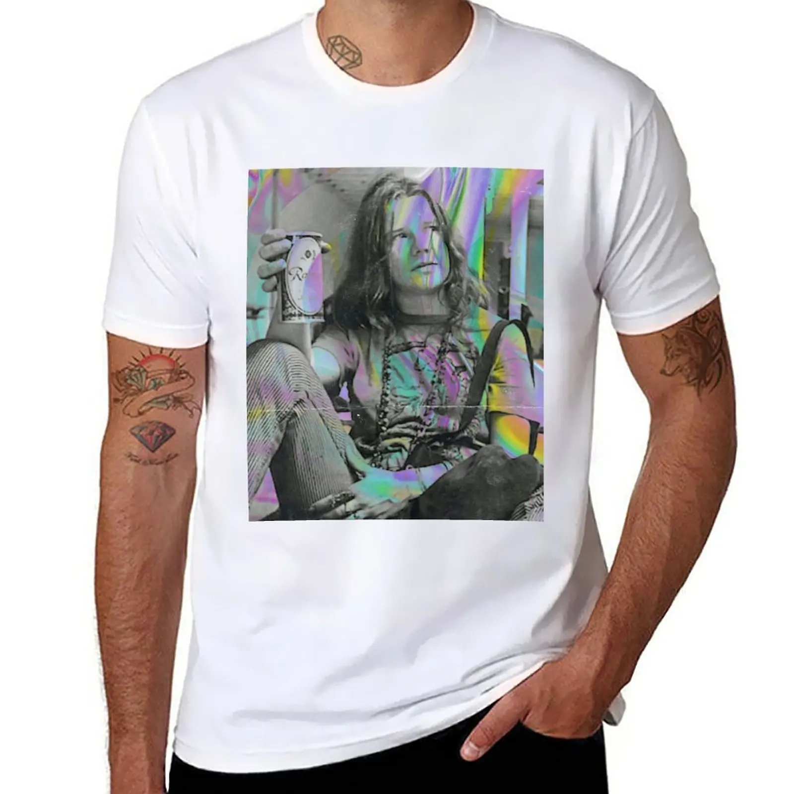

New Janis pop art T-Shirt blank t shirts graphic t shirt funny t shirts for men