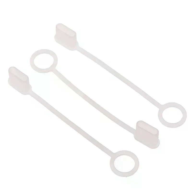 10개 보호 캡 USB Type-c 케이블 케이스 먼지 플러그 충전기 커버(와이어 포함)