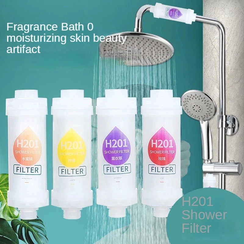 

H201 Shower Filter Bath Shower Lavender Lemon Vitamin C Shower Filter Chlorine Removal Water Softener Bathroom Accessories