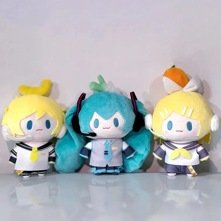 Hatsune Miku and Kagamine Len Rin Plush Doll Keychain - Cute Stuffed Doll Collection and Girls Gift
