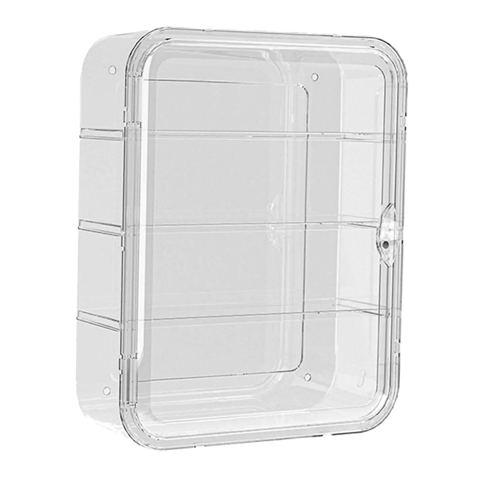 

Clear Figurine Display Box Dustproof Wall Mounted Display Shelves Rack for Spice Can Stones Action Figures Collections Mini Toys