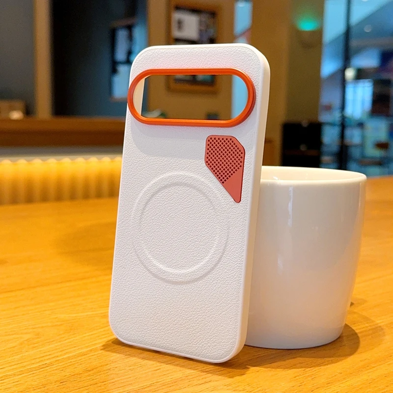 Premium Magnetic Wireless Charging Protective Case - Hard PU Back Cover