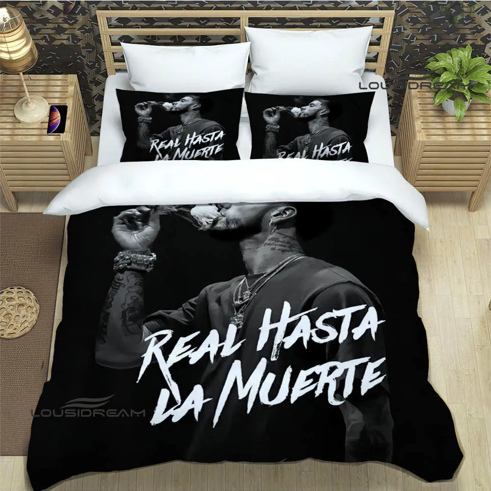 Rapper Anuel AA printed Bedding Sets exquisite bed supplies set duvet cover bed comforter set bedding set luxury birthday gift 5