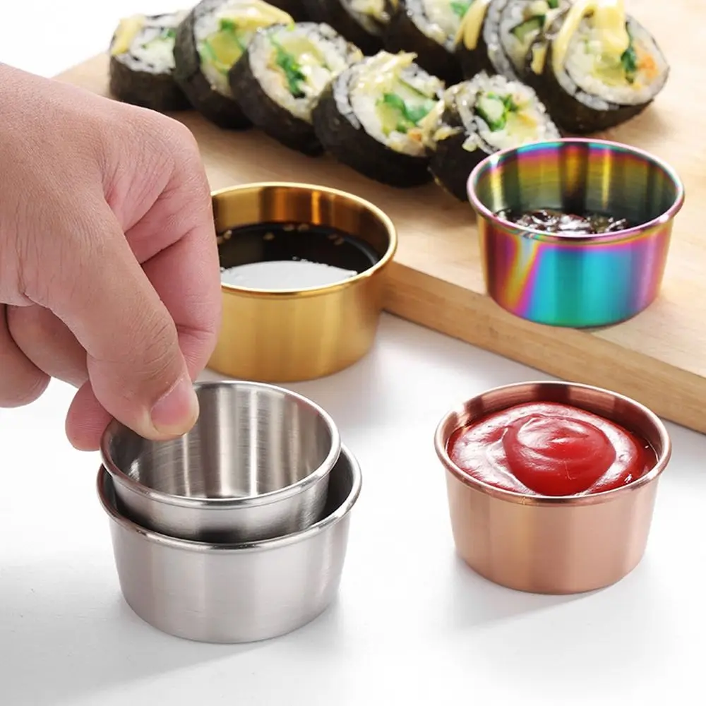Stainless Steel Sauce Dishes for Kitchen Condiments