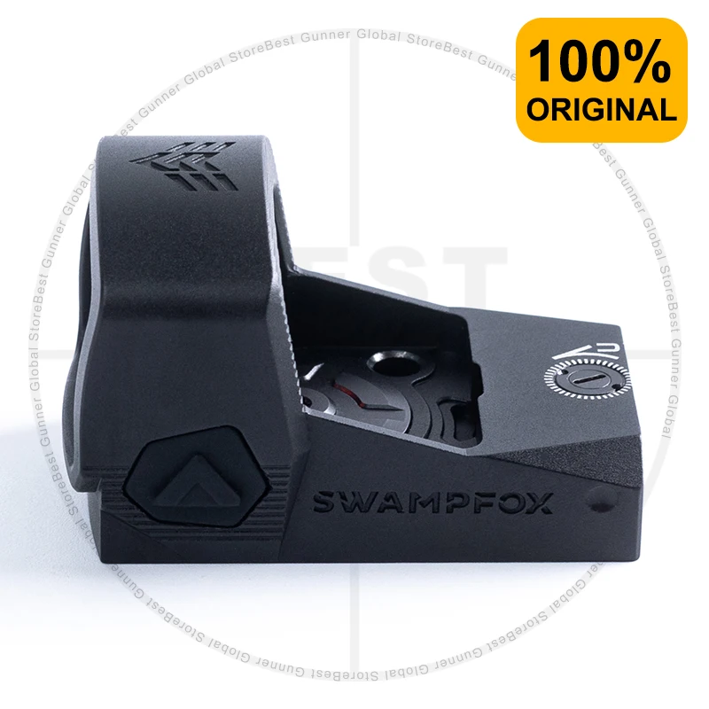 Original Swampfox LIBERTY II 1X24 Red Dot Sight 3MOA Multi-Reticle RMR Footprint Shake Wake For Pistol Handgun Shockproof IPX7 red dot sight