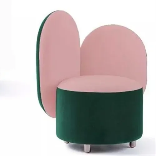

Personalized Single Small Sofa Nordic Living Room Backrest round Stool Exhibition Hall Leisure Negotiation Couch