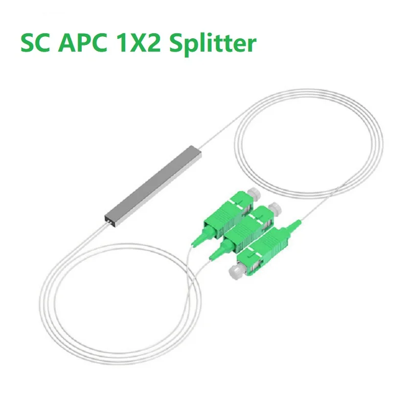 

High Quality 10pcs/Lot 1X2 1X4 1X8 1X16 PLC SC/APC SM Single Mode 0.9mm G657A1 LSZH 1m FTTH Fiber Optic Splitter