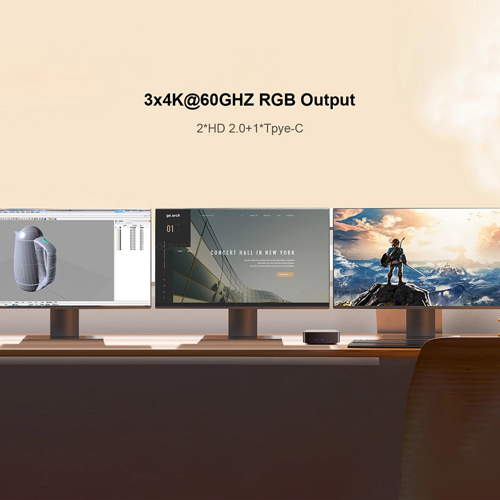 Chatreey T9H Mini PC Intel Twin Lake N150 WIFI 6Windows 11 Ultra