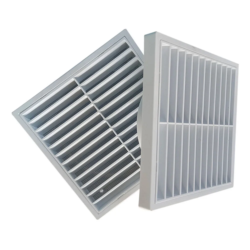 Grelha de Plástico Saída de ar Saída de Escape Fresco Parede Teto Saída de ar Condicionado Grelhas de Ventilação de Gasoduto Capa pc