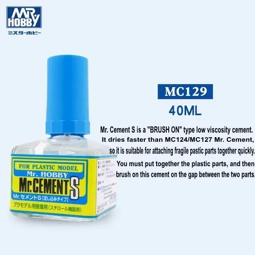 Mr. Cement S (MC129) Colle pour maquette en plastique 