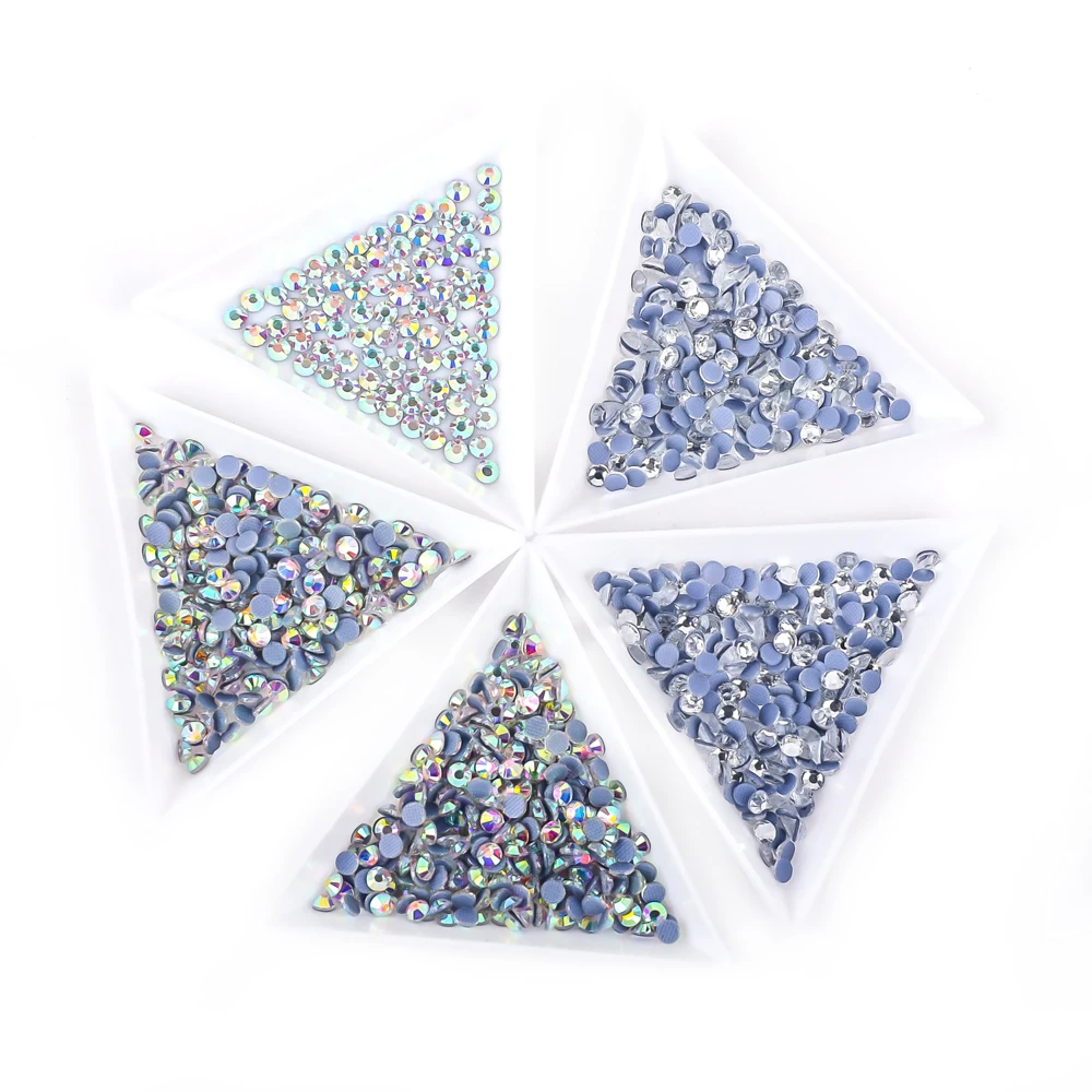 1440 pcs Clear Iron On Hotfix Rhinestones Super Bright Glass Strass Stones