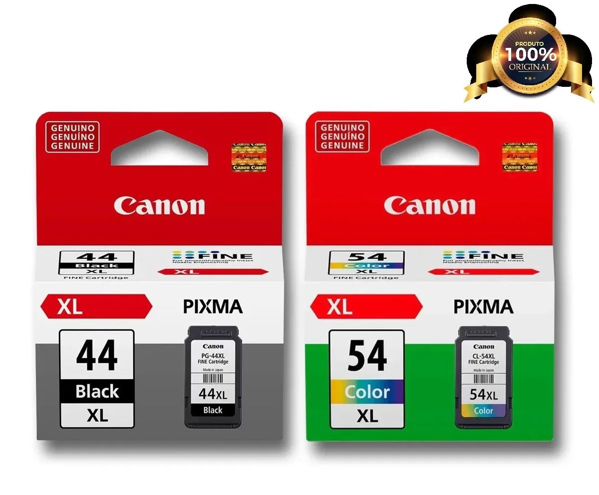 Kit de Cartuchos de Tinta Canon PG 44XL y CL 54XL Alto Rendimento Original  PIXMA E401 E461 E471 E481|Cartuchos de tinta| - AliExpress