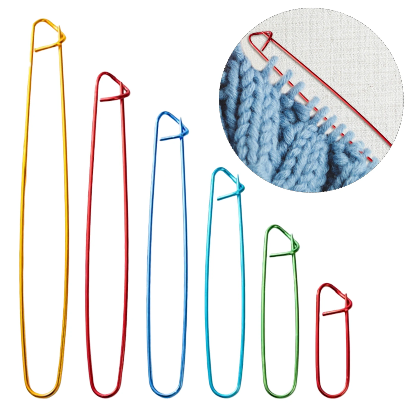 Aluminum Crochet Hooks Needles, Mixed Color, 150x2~8mm; 12 assorted sizes  per/Bag