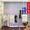 Household Flooring drying rack indoor telescopic pole drying rack Balcony Window Retractable drying rod Fixed Hanging Coat Racks 4