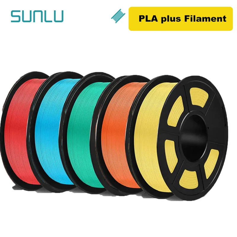 thumbnail image 1 of SUNLU 5KG 3D PLA/PETG/PLA PLUS/Filamento transparente 1,75 mm 5 rollos 1KG Impresora 3D Filamento 3D perfectamente enrollado para impresora 3D y bolígrafo 3D, 1 of 5