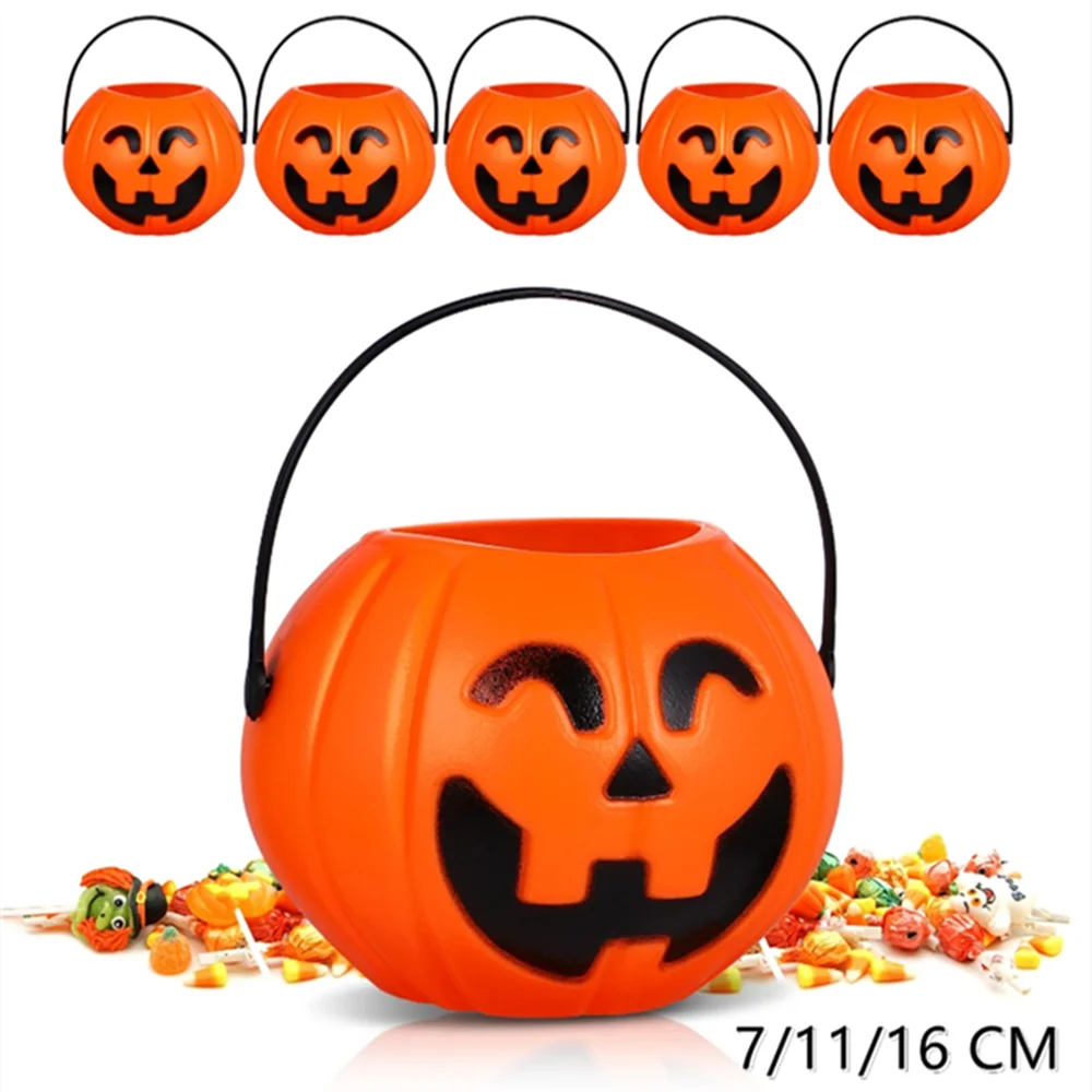 Halloween Kürbis Eimer Süßigkeiten Eimer Kürbisse Korb Snack Süßigkeiten Tote Party Süßes oder Saures Requisiten Halloween Dekoration Lieferungen