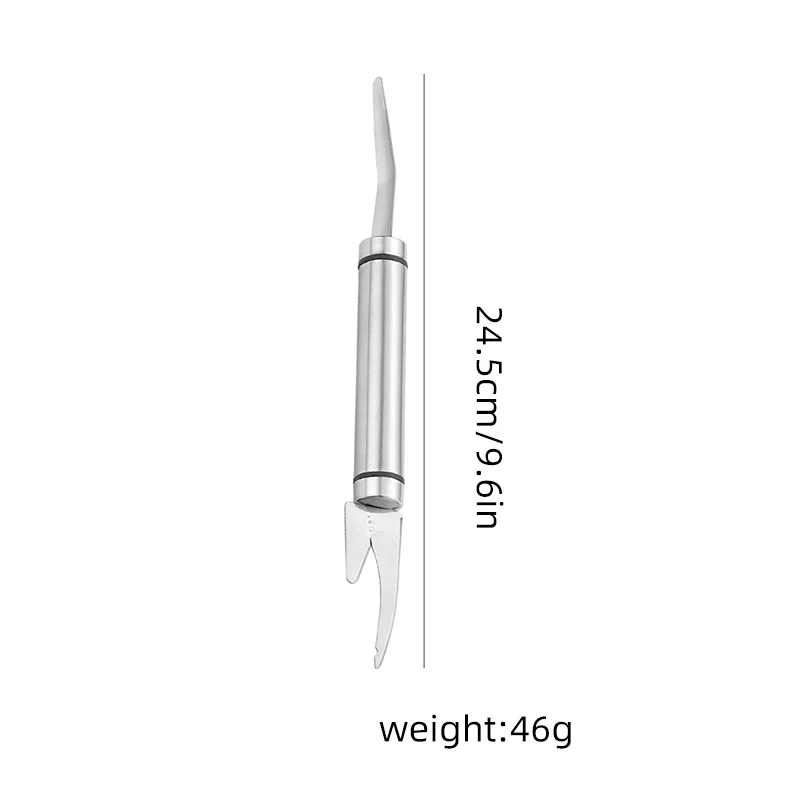 Fast Shrimp Sheller Fish Scales Peeler 6 In 1 Fish Double-headed Shrimp Line Cutter Stainless Steel Fish Cutting Cleaning Tool