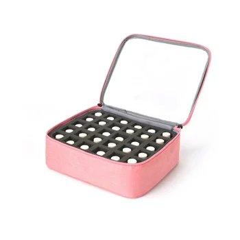 Portable Nail Polish Storage Organizer Bag (Holds 30–40 Bottles)