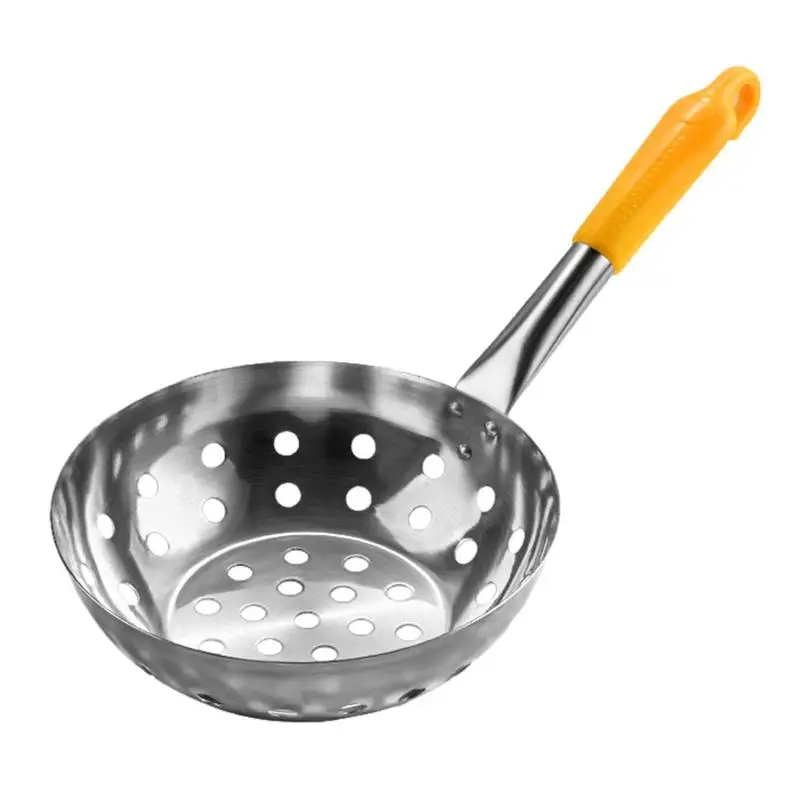 

Spoon Filter Stainless Steel Oil Frying Colander Kitchen Filter Spoon Mesh Strainer Drain Pastas Noodles Rinse Fruit Vegetables