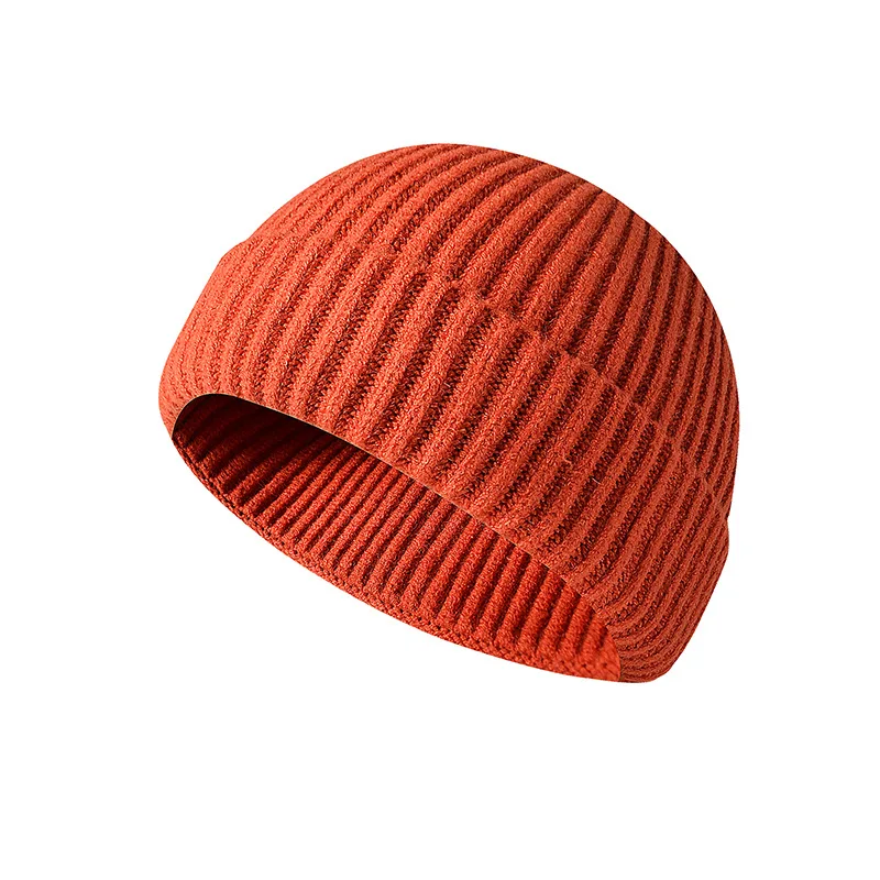 

Мужская зимняя шапка с короткой нитью, велосипедная шапка с защитой от холода для женщин, плотная теплая вязаная шапка, мужские уличные Теплые Лыжные шапки с манжетами для снега