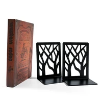 2 Pcs Treelike Desktop Bookends Office Desktop Book Organizer Home Iron Bookends Book Ends Holder Book rack Stand Shelf 1