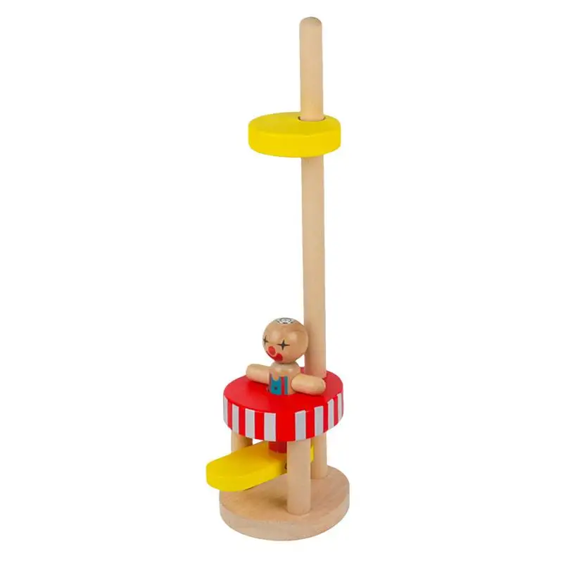 

Jump Toys For Kids Cartoon Design Parent Children's Wooden Joker Competition Puzzle Jumping Toy for Children Ages 1-6 Years Old
