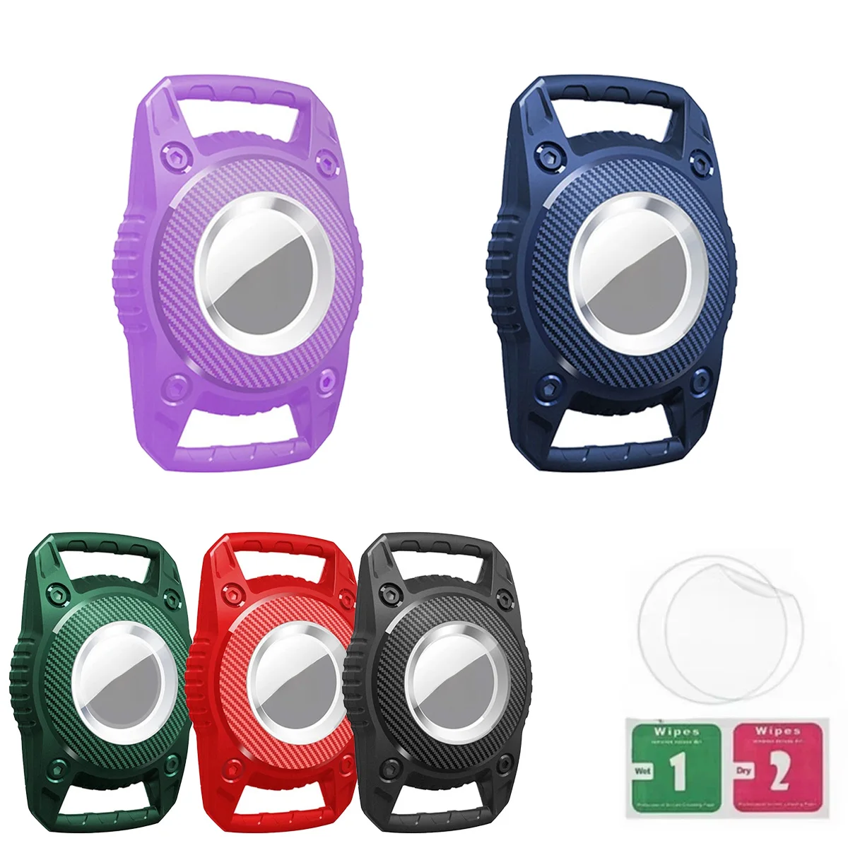 Waterproof Airtag Holder Case with Keychain - Durable TPU Full Protection