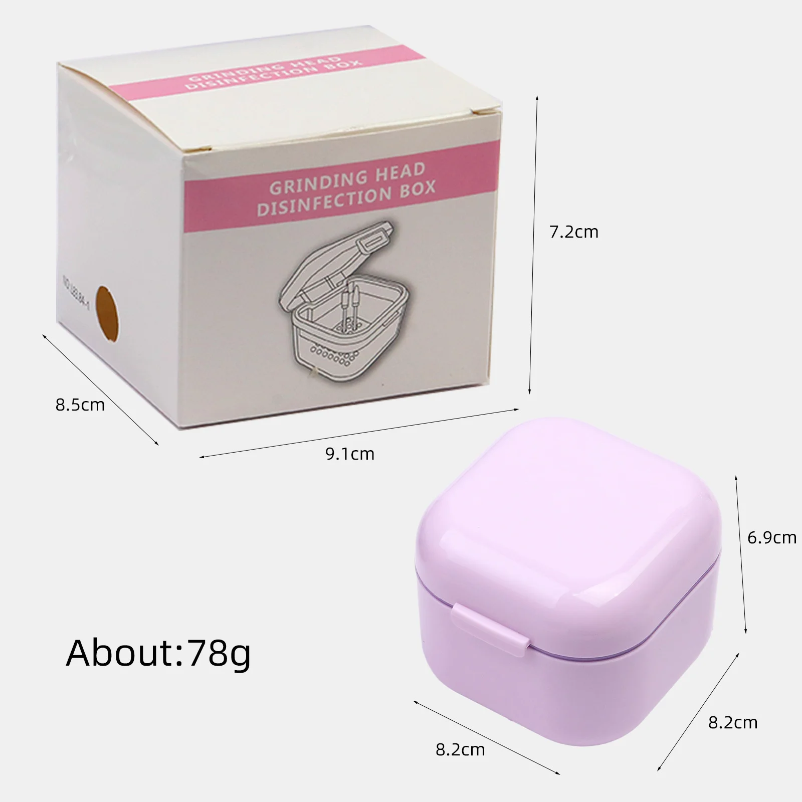 Contenitore Sterilizzatore per Strumenti per Unghie in Plastica, Contenitore per Pulizia e Disinfezione delle Punte per Trapano per Unghie con Cestello e Vassoio per Immersione, Custodia per Salone di Manicure - immagine 6