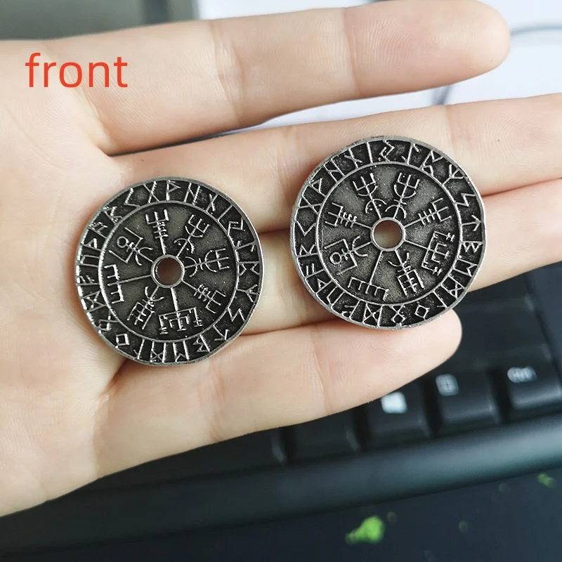 Colar Ajustável com Pingente Rúnico Viking Nórdico - Imagem 2