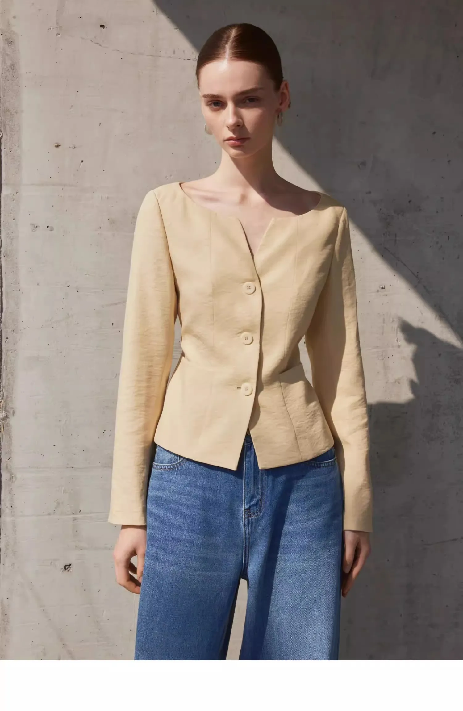AEL Frühling Herbst Frauen Schlank Elegante Kurze Mantel Mit Tasche Einreiher Jacke Für Frauen Outwear – Detail 11