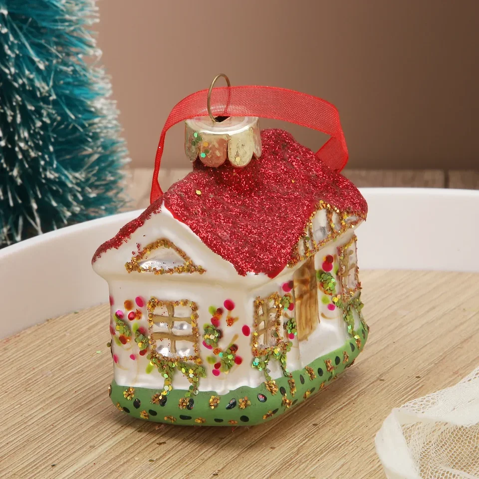42 pezzi decorazioni palla di Natale,6cm infrangibile palla di Natale appeso ,Palline di Natale appese Ornamenti,decorazioni per l'albero di Natale per la festa di Natale,Rosso,bianco