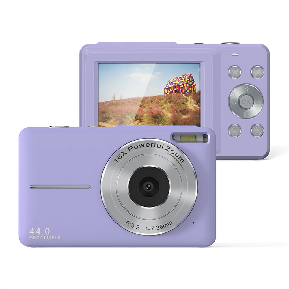 子供用デジタルカメラ,fhd 1080p 44mp,16倍ズーム,防振,防水