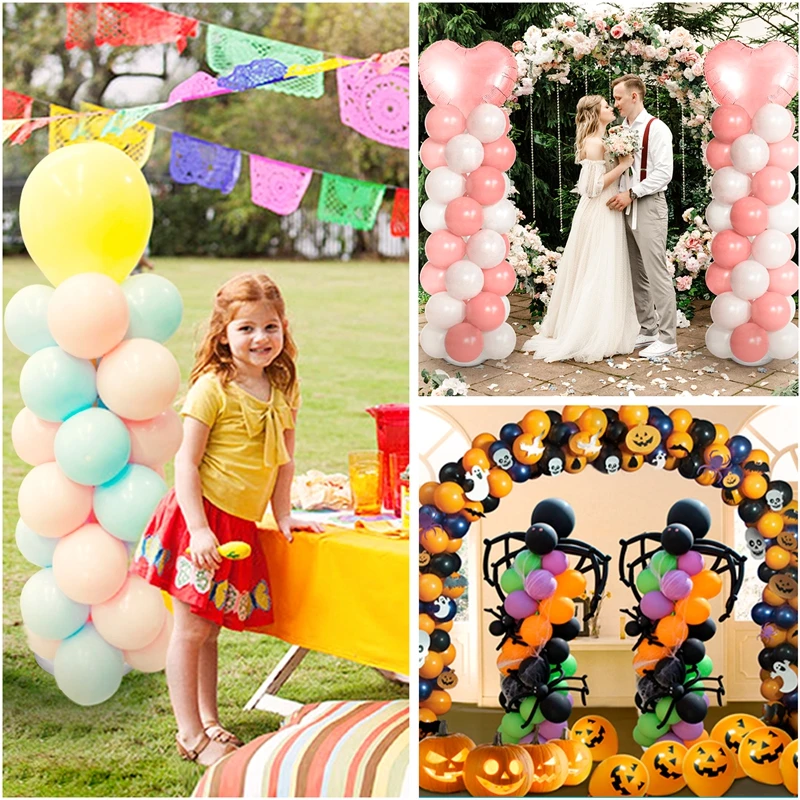 1/2set Balloon Column Stand Kit 2M Adjustable Ballon Tower Holder for Wedding Birthday Party Baby Shower Christmas Decorations