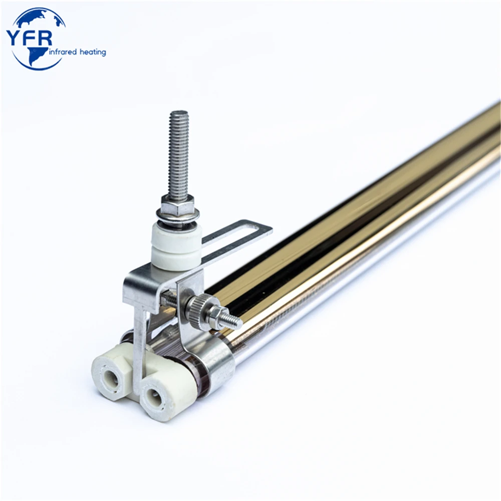 1160mm 400V 6200W Infrared Infrared Heat Bulb Twin Tube Gold Coating IR EMITTER For Heidelberg XL105 Printing Press Machine