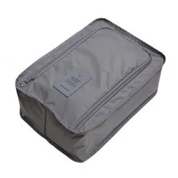 Compact Waterproof Travel Shoe Organizer - High Capacity Folding Pouch (Grey G796B)