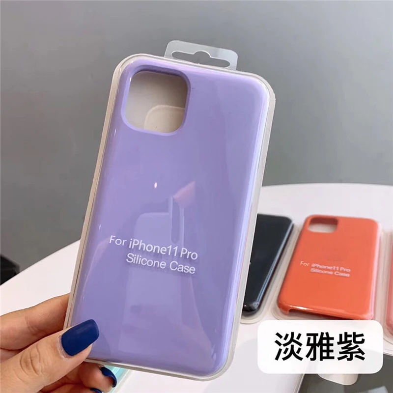 Luxury Candy Color Liquid Silicone Soft Matte Phone Case
