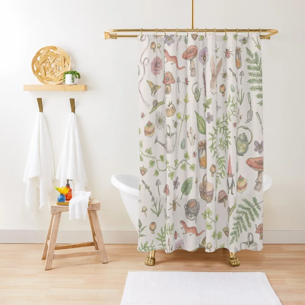 Cottagecore - faded pink Shower Curtain Bathroom Shower Curtains Toilet Accessories Bathroom