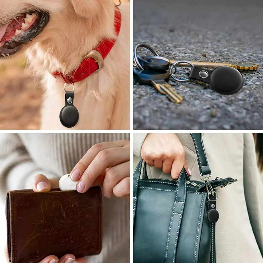 120M GPS Anti-loss Device Anti-Lost Alarm Pet Children Elderly Multiple Types Of Mini GPS Locato with Cute Cartoon Leather Case