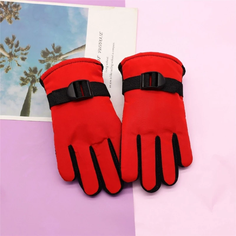 Kids Gloves Waterproof Windproof Outdoor Thermal Gloves Children Winter Mittens