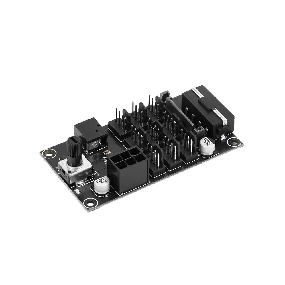DC 12V 4-Wire PWM Fan Speed Controller 9-Way 4-Pin Fan Speed Controller Module 1 Adjustable For PC Heatsink fan speed controller