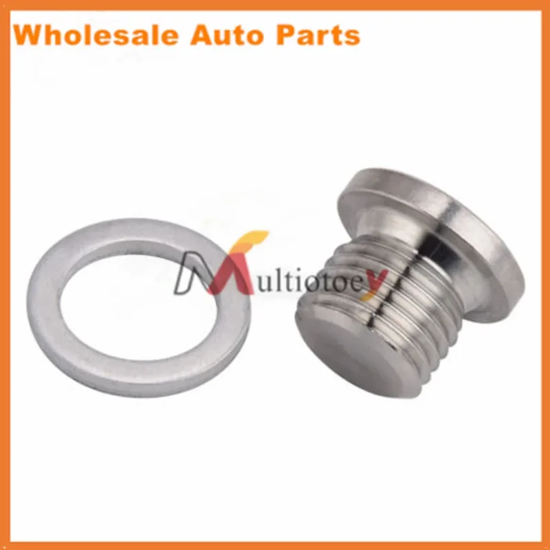 N0138157 N91167901 2PCS Engine Oil Pan Drain Plug Kit For VW Beetle CC Jetta Golf Passat Tiguan AUDI