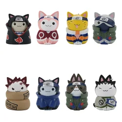 Naruto Anime Q Version Mini Figures PVC Figurines - Desktop Decor Gift - NO box (8Pcs Set)