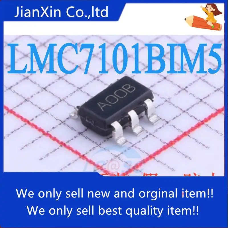 

Оригинальный Новый LMC7101BIM5 LMC7101BIM5X Silkscreen A00B, 10 шт.