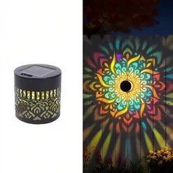 Radiant Solar Mandala Wall Light - Outdoor LED Waterproof Decorative Lamp - 2PCS (Colorful)