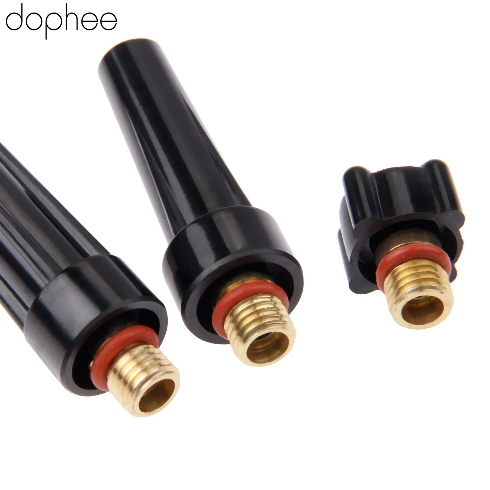 3pcs/1set TIG Welding Machine Accessories Torch Long Mid Short Tig Back Caps Kit 41V24 41V35 41V33 For WP-9/20/25 Replacements welding torch