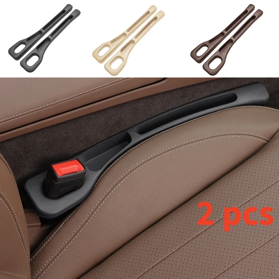 Premium Car Seat Gap Filler and Organizer - Waterproof PU Leather with Dual Slot Design