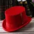 Men Hat 100% Wool Fedora Hat Unisex Top Show Gentleman Bowler Hat Black Red Magic Hat Presidential Hat Feather Accessories 3