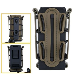Tactical Molle 9mm Magazine Pouch with Belt Clip for Pistol Mags - Fastmag Soft Shell Holster (BTA)
