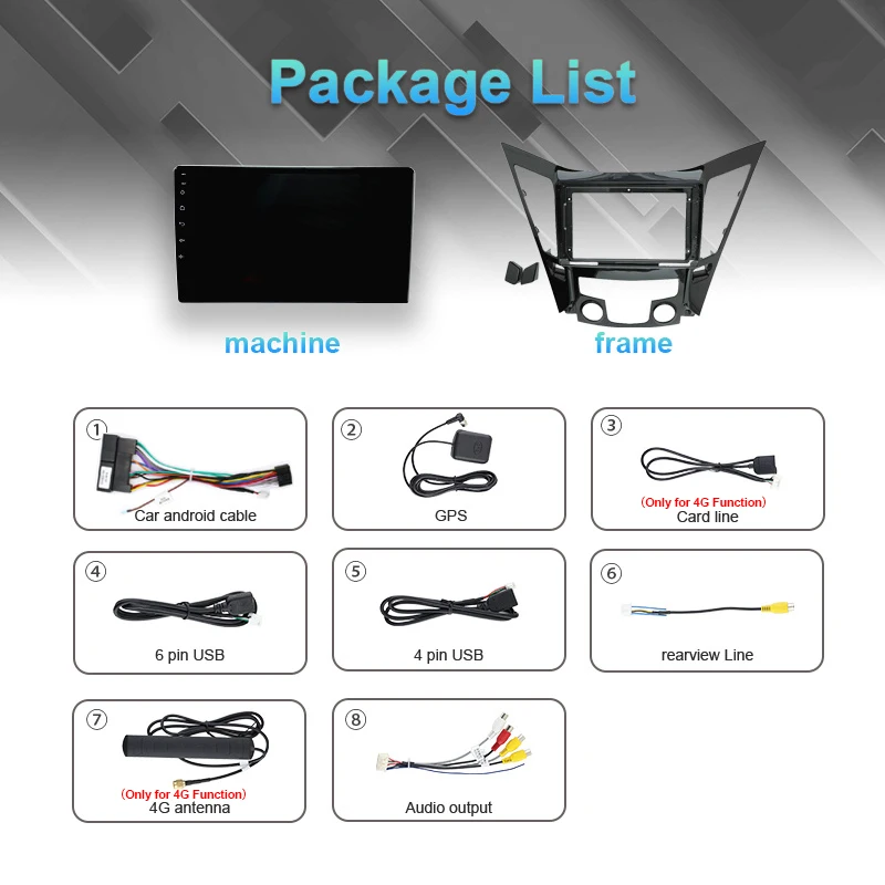 Car Multimedia Player Car Radio QSZN Hyundai Sonata 6 YF 2009-2015 2K QLED Android 13 Car Radio Multimedia Video Player GPS AI Voice 4G CarPlay Head Unit