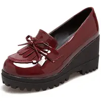 Women Shoes Autumn Female Footwear Casual Sneaker Bow-Knot Round Toe Fringe Fall Summer Dress Big Size New Butterfly Tassel Leis 2
